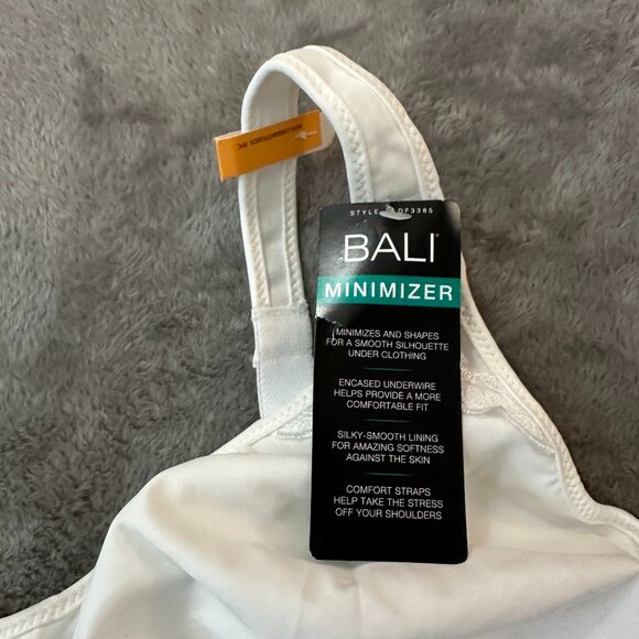 Bali Minimizer Bra Lot of 2 Women's size 44DD White Underwire - Picture 3 of 4